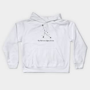 The Stars Are Aligned For Me - Cancer Kids Hoodie